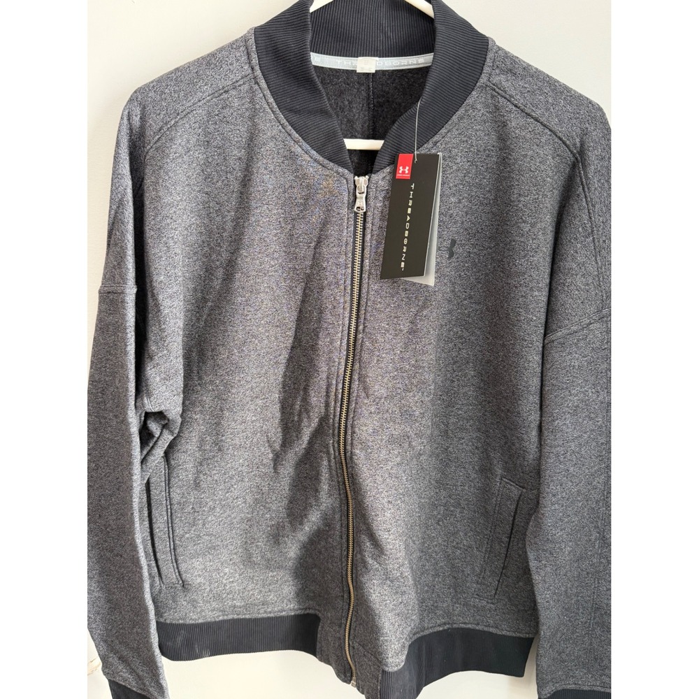 Under Armour Women's Threadborne Fleece Full-Zip Bomber Jacket Size XL